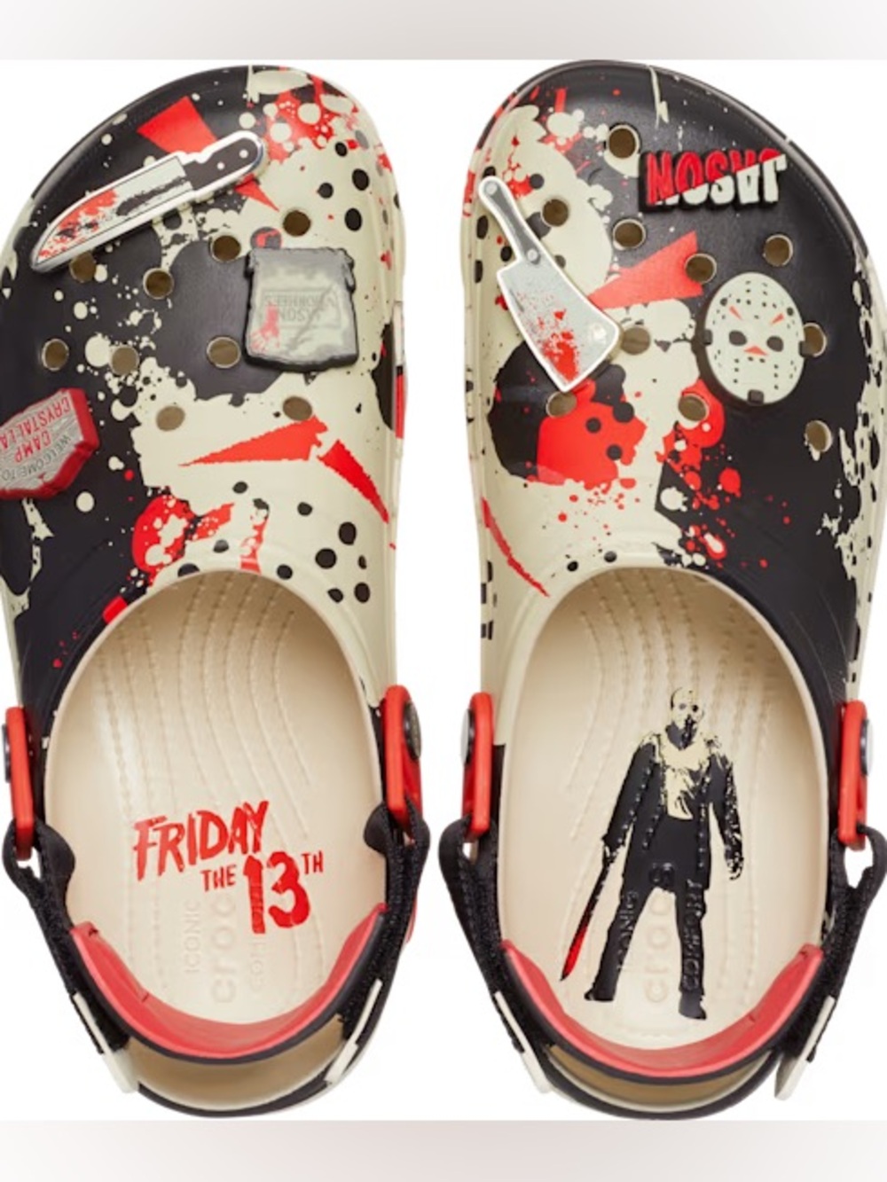 Crocs Friday the 13th Jason All Terrain Clog Mens Size 11 - Picture 2 of 7
